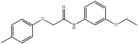 N-(3-ethoxyphenyl)-2-(4-methylphenoxy)acetamide 구조식 이미지