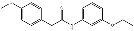 N-(3-ethoxyphenyl)-2-(4-methoxyphenyl)acetamide Structure
