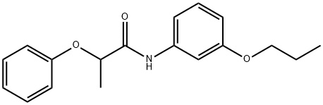 2-phenoxy-N-(3-propoxyphenyl)propanamide Structure