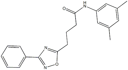 N-(3,5-dimethylphenyl)-4-(3-phenyl-1,2,4-oxadiazol-5-yl)butanamide 구조식 이미지