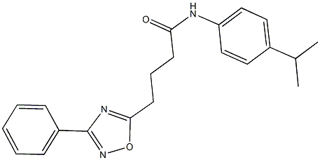 N-(4-isopropylphenyl)-4-(3-phenyl-1,2,4-oxadiazol-5-yl)butanamide 구조식 이미지