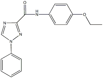 N-(4-ethoxyphenyl)-1-phenyl-1H-1,2,4-triazole-3-carboxamide 구조식 이미지