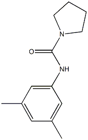 N-(3,5-dimethylphenyl)-1-pyrrolidinecarboxamide 구조식 이미지