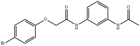 N-[3-(acetylamino)phenyl]-2-(4-bromophenoxy)acetamide Structure