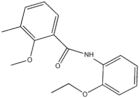 N-(2-ethoxyphenyl)-2-methoxy-3-methylbenzamide 구조식 이미지