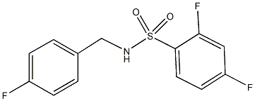 2,4-difluoro-N-(4-fluorobenzyl)benzenesulfonamide Structure