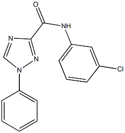 N-(3-chlorophenyl)-1-phenyl-1H-1,2,4-triazole-3-carboxamide Structure