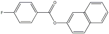 2-naphthyl 4-fluorobenzoate 구조식 이미지