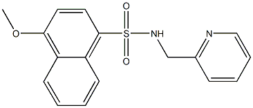 4-methoxy-N-(2-pyridinylmethyl)-1-naphthalenesulfonamide 구조식 이미지