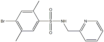 4-bromo-2,5-dimethyl-N-(2-pyridinylmethyl)benzenesulfonamide Structure
