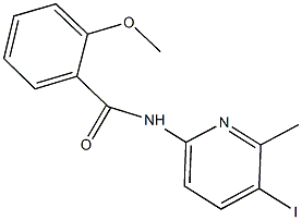 N-(5-iodo-6-methyl-2-pyridinyl)-2-methoxybenzamide 구조식 이미지