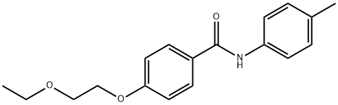 4-(2-ethoxyethoxy)-N-(4-methylphenyl)benzamide 구조식 이미지