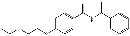 4-(2-ethoxyethoxy)-N-(1-phenylethyl)benzamide Structure