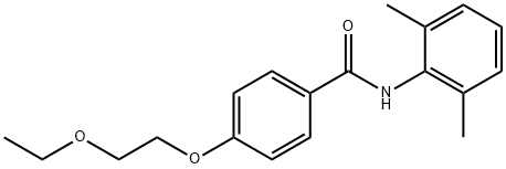 N-(2,6-dimethylphenyl)-4-(2-ethoxyethoxy)benzamide 구조식 이미지