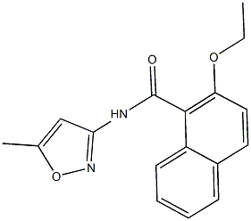 2-ethoxy-N-(5-methyl-3-isoxazolyl)-1-naphthamide 구조식 이미지
