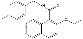 2-ethoxy-N-(4-methylbenzyl)-1-naphthamide 구조식 이미지