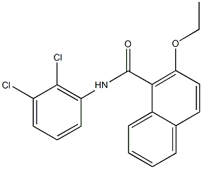 N-(2,3-dichlorophenyl)-2-ethoxy-1-naphthamide 구조식 이미지