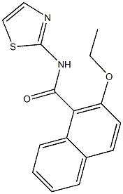 2-ethoxy-N-(1,3-thiazol-2-yl)-1-naphthamide Structure
