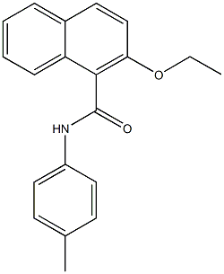 2-ethoxy-N-(4-methylphenyl)-1-naphthamide 구조식 이미지