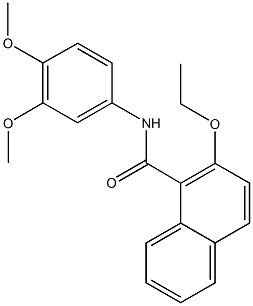 N-(3,4-dimethoxyphenyl)-2-ethoxy-1-naphthamide Structure