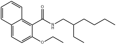 2-ethoxy-N-(2-ethylhexyl)-1-naphthamide 구조식 이미지