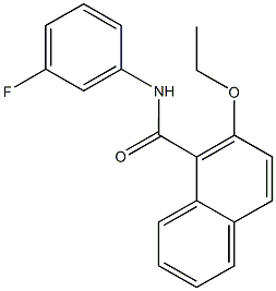 2-ethoxy-N-(3-fluorophenyl)-1-naphthamide Structure