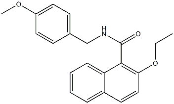 2-ethoxy-N-(4-methoxybenzyl)-1-naphthamide Structure