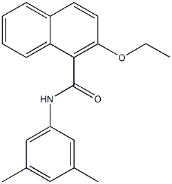 N-(3,5-dimethylphenyl)-2-ethoxy-1-naphthamide 구조식 이미지