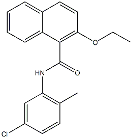 N-(5-chloro-2-methylphenyl)-2-ethoxy-1-naphthamide 구조식 이미지