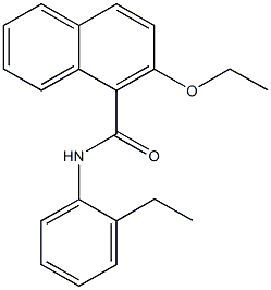 2-ethoxy-N-(2-ethylphenyl)-1-naphthamide 구조식 이미지