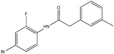 N-(4-bromo-2-fluorophenyl)-2-(3-methylphenyl)acetamide Structure