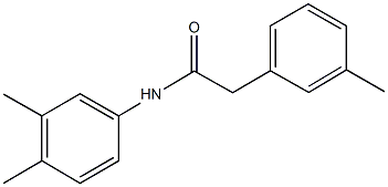 N-(3,4-dimethylphenyl)-2-(3-methylphenyl)acetamide 구조식 이미지