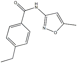 4-ethyl-N-(5-methyl-3-isoxazolyl)benzamide Structure