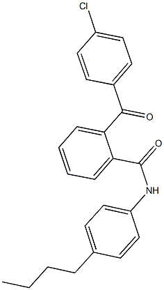 N-(4-butylphenyl)-2-(4-chlorobenzoyl)benzamide 구조식 이미지