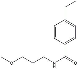 4-ethyl-N-(3-methoxypropyl)benzamide Structure