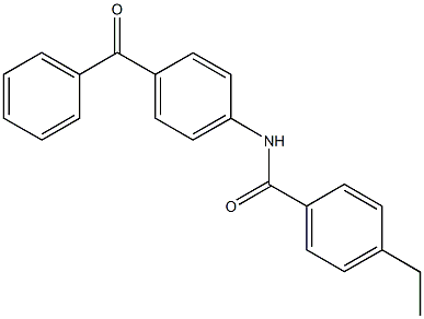 N-(4-benzoylphenyl)-4-ethylbenzamide 구조식 이미지