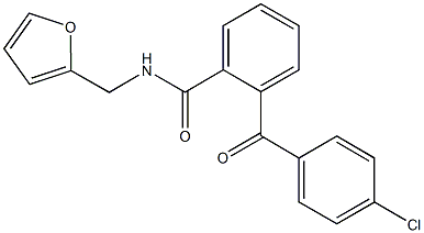 2-(4-chlorobenzoyl)-N-(2-furylmethyl)benzamide Structure