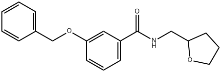 3-(benzyloxy)-N-(tetrahydro-2-furanylmethyl)benzamide Structure