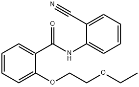 N-(2-cyanophenyl)-2-(2-ethoxyethoxy)benzamide 구조식 이미지