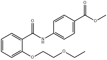 methyl 4-{[2-(2-ethoxyethoxy)benzoyl]amino}benzoate 구조식 이미지