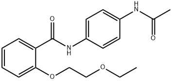 N-[4-(acetylamino)phenyl]-2-(2-ethoxyethoxy)benzamide Structure