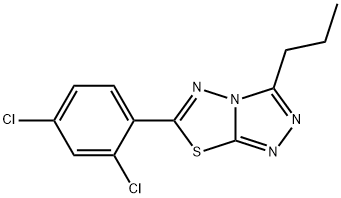 6-(2,4-dichlorophenyl)-3-propyl[1,2,4]triazolo[3,4-b][1,3,4]thiadiazole Structure