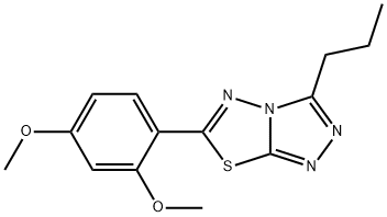 6-(2,4-dimethoxyphenyl)-3-propyl[1,2,4]triazolo[3,4-b][1,3,4]thiadiazole Structure