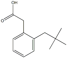 (2-neopentylphenyl)acetic acid Structure