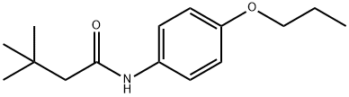 3,3-dimethyl-N-(4-propoxyphenyl)butanamide Structure