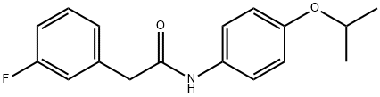 2-(3-fluorophenyl)-N-(4-isopropoxyphenyl)acetamide 구조식 이미지