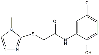 N-(5-chloro-2-hydroxyphenyl)-2-[(4-methyl-4H-1,2,4-triazol-3-yl)sulfanyl]acetamide Structure