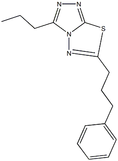 6-(3-phenylpropyl)-3-propyl[1,2,4]triazolo[3,4-b][1,3,4]thiadiazole 구조식 이미지