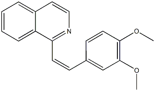 1-[2-(3,4-dimethoxyphenyl)vinyl]isoquinoline 구조식 이미지