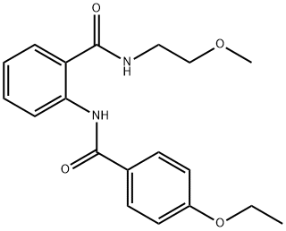 2-[(4-ethoxybenzoyl)amino]-N-(2-methoxyethyl)benzamide Structure
